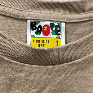 A Bathing Ape Men's Long Sleeve Tee - Tan